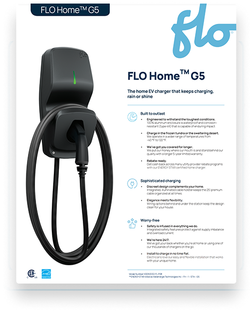 FLO Home G5 Spec Sheet