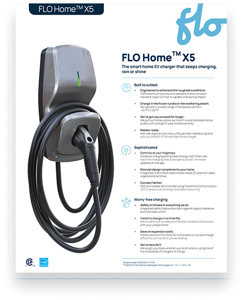 FLO Home X5 Spec Sheet